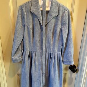 Shoshanna Blue Shirtdress with Belt